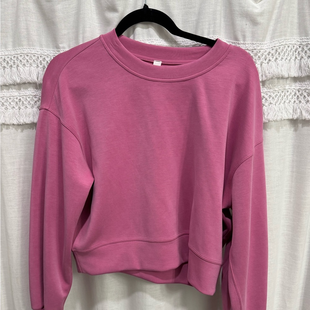 lululemon athletica Pink Crew Neck Sweater